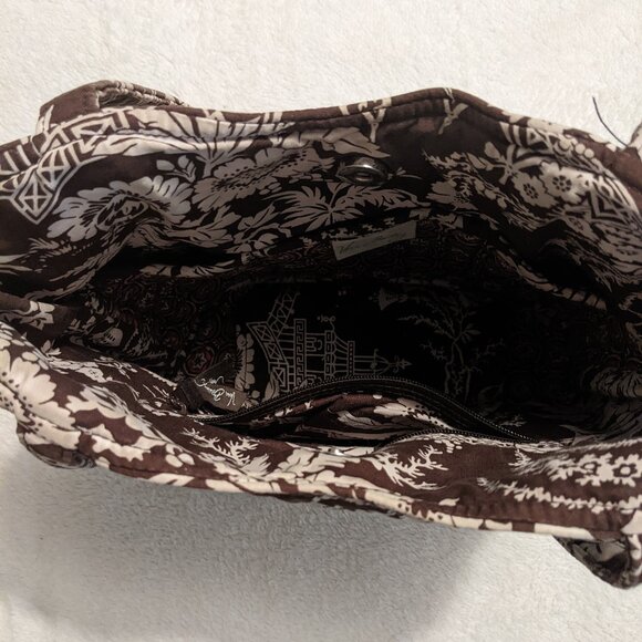 Vera Bradley Imperial Toile Tote Bag Purse Retired with Mini Wallet - Picture 4 of 10